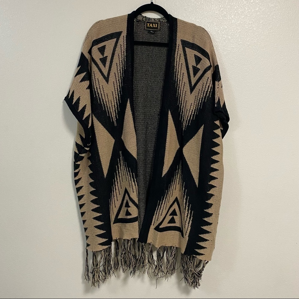 Taxi Poncho Open Front Size Large